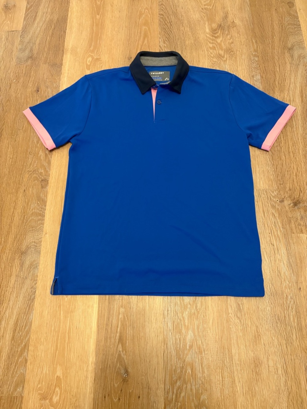 Twillory Royal Blue Performance Stretch Polo Mens Medium Golf Summer Classic
